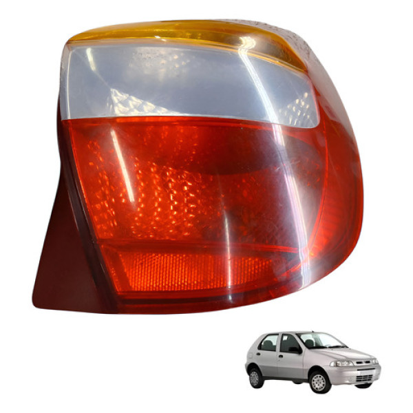 Lanterna Traseira Direita Fiat Palio 1.0 2003 Direito/passageiro Vermelho