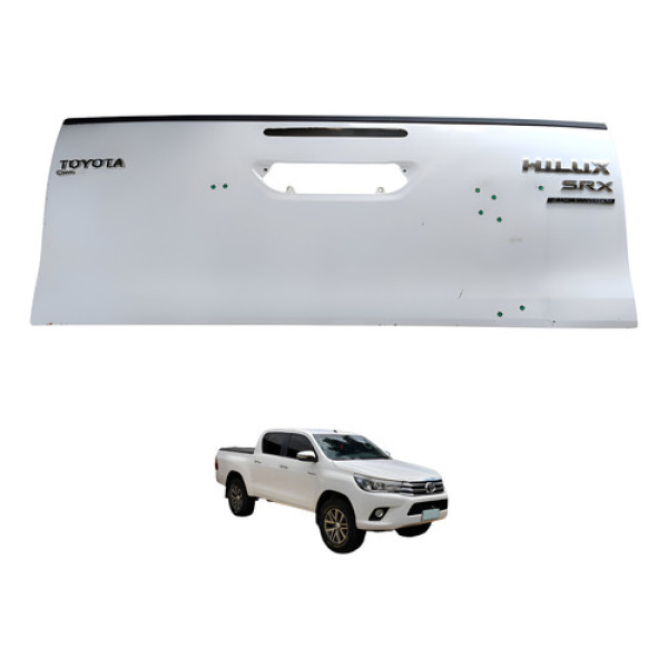 Tampa Traseira Toyota Hilux Srx 2016 2017 2018 Branco
