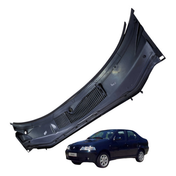 Grade Frontal Saida Ar Painel Fiat Siena 2003 Preto