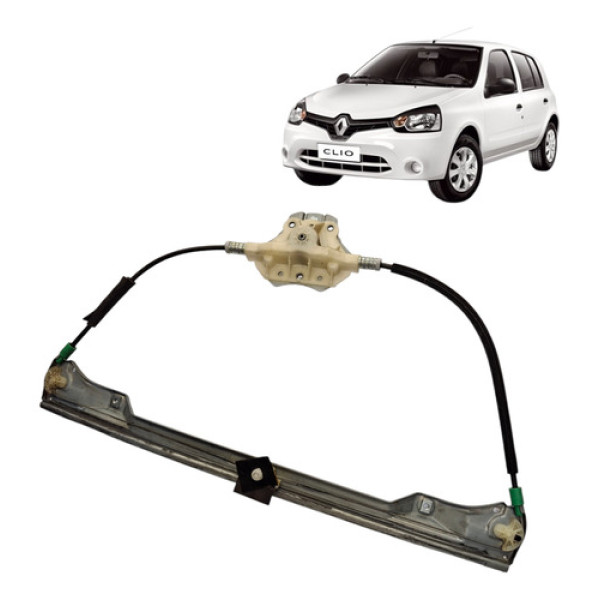 Maquina Vidro Manual Diant Direito Renault Clio 2014