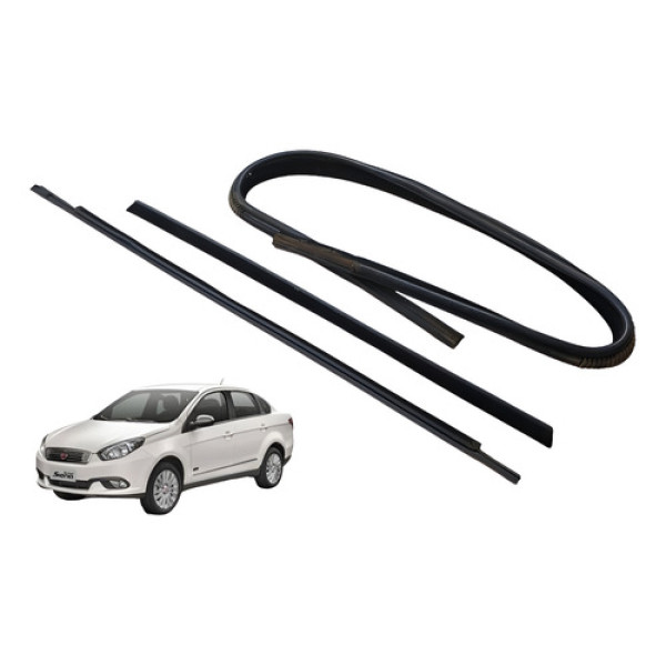 Kit Pestana Dianteira Esquerda Grand Siena 1.6 2016 Preto