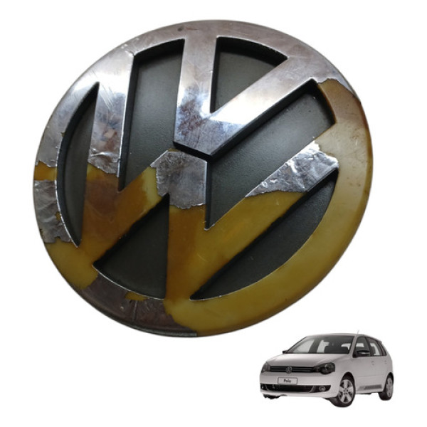 Emblema Tampa Traseira Volkswagen Polo 2003 2012