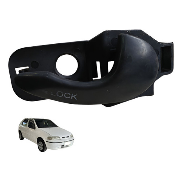 Macaneta Interna Direita Fiat Palio 1.3 1.0 2003 Preto Dianteira