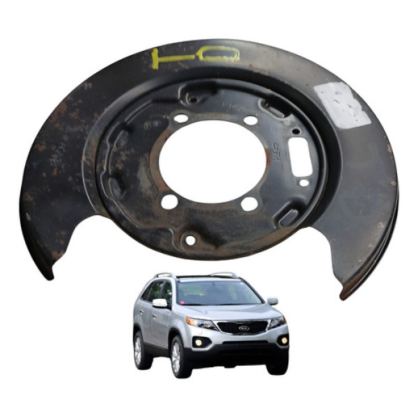 Espelho Disco Freio Traseira Direita Sorento 2.4 2011 Preto