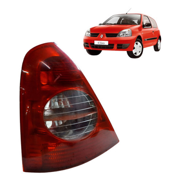 Lanterna Traseira Esquerda Renault Clio 1.0 16v 2010 Esquerdo/motorista Vermelho