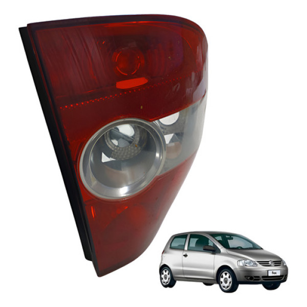 Lanterna Traseira Esquerda Volkswagen Fox 1.0 2006 Esquerdo/motorista Vermelho