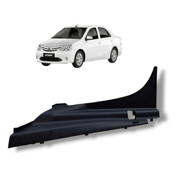 Acabamento Soleira Traseira Esquerda Toyota Etio 2015 Preto