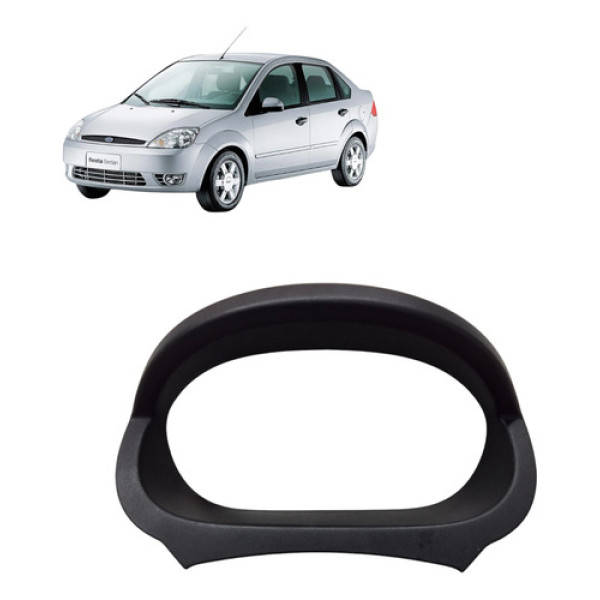 Moldura Painel Instrumento Ford Fiesta Sedan 2007 1.6 8v