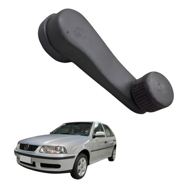 Manivela Vidro Traseiro Direito Volkswagen Gol G3 1999 4p Cinza-escuro