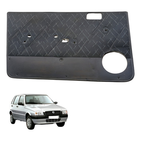 Forro Porta Dianteira Esquerda Fiat Uno 1.0 2005 2010 Preto