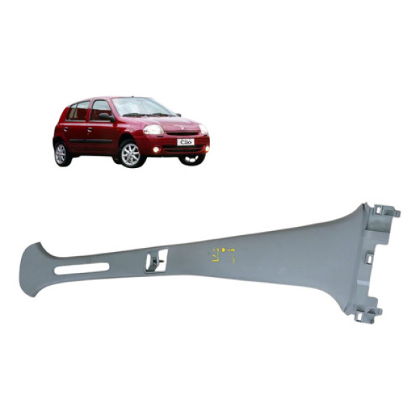 Moldura Coluna Esquerda Renault Clio 1.0 16v 4p 2003 2005