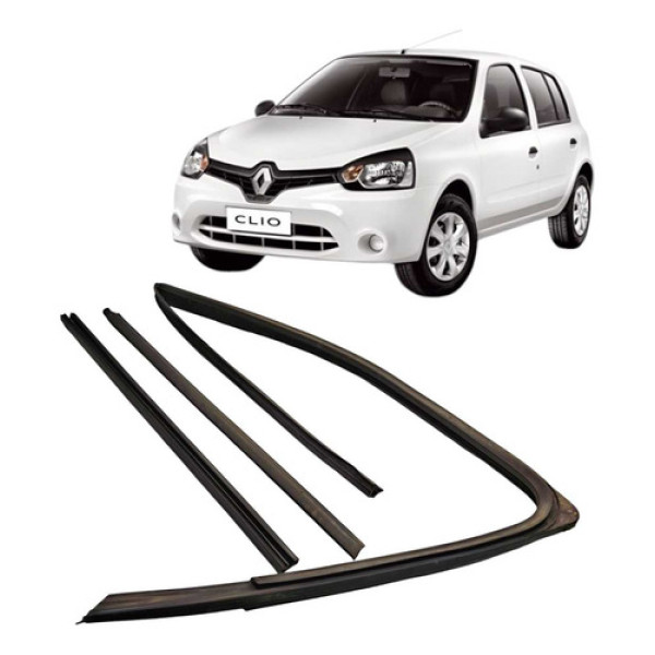 Kit Pestana Borracha Porta Clio Dianteira Direita 2014 2015