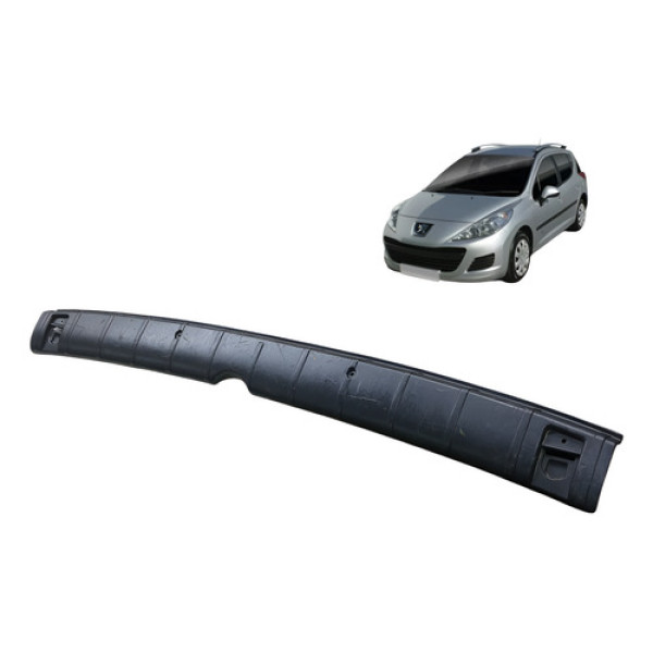 Moldura Porta Traseira Peugeot Sw 207 1.4 2010 2011 Preto