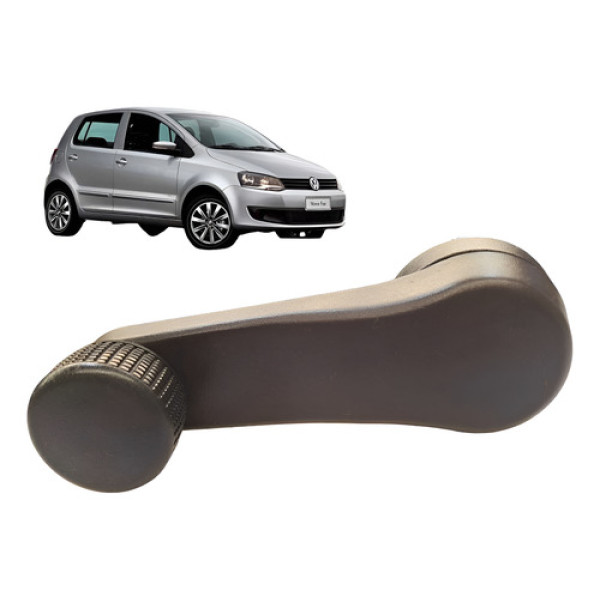 Manivela Vidro Volkswagen Fox 2006 2007 2008 2009 2010 2011 Cinza