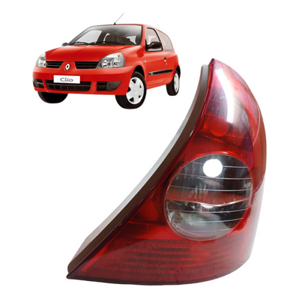 Lanterna Traseira Direita Renault Clio 1.0 16v 2010 Direito/passageiro Vermelho