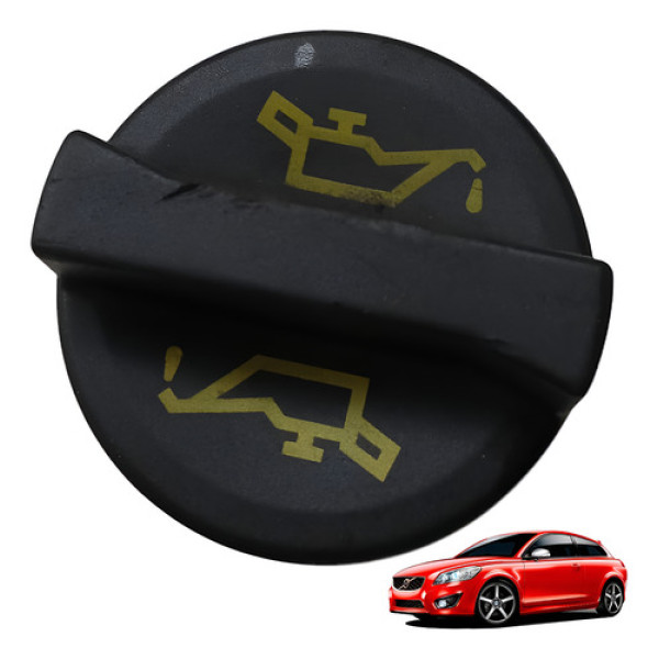 Tampa Oleo Motor Volvo C30 2.0 2007 Preto