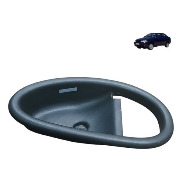 Moldura Macaneta Traseiro Esquerdo Fiat Siena 1.3 8v 2003 Preto Traseira