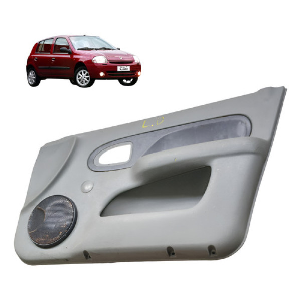 Forro Porta Dianteira Direita Renault Clio 1.0 4p 2003 2005 Cinza