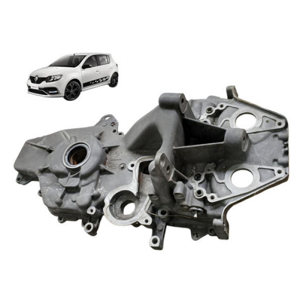 Tampa Oleo Motor Renault Sandero 1.0 3cc 2015 2019 Cinza