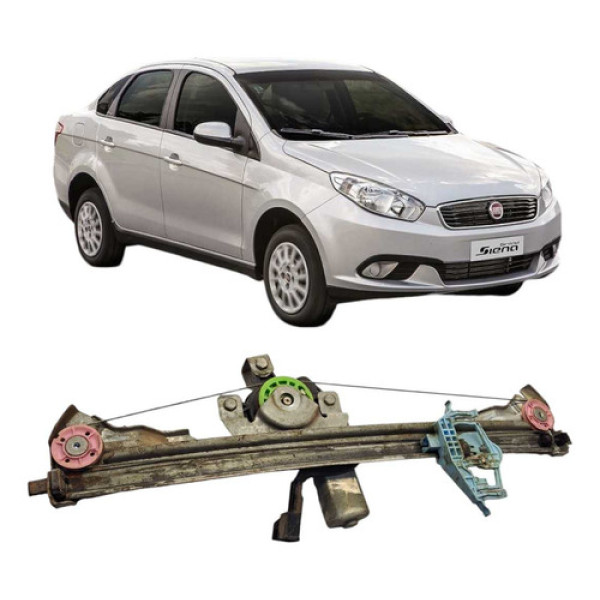 Maquina Vidro Eletrico Traseiro Esquerdo Fiat Grand Siena 
