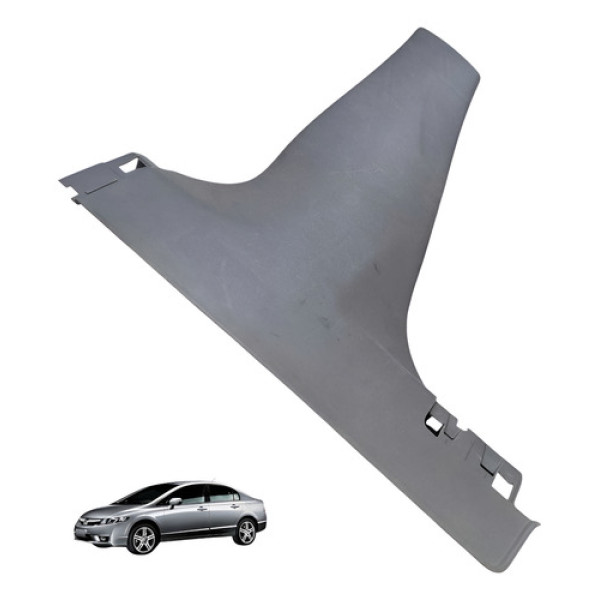 Soleira Coluna Central Esquerda Honda Civic 1.8 2007 2011 Cinza