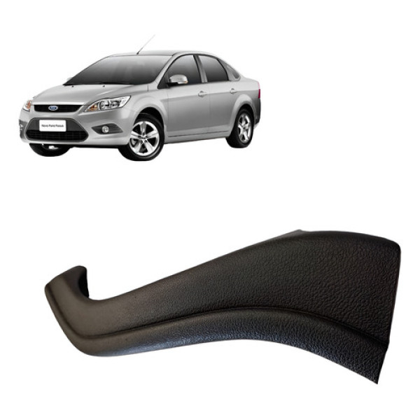 Moldura Puxador Interno Porta Traseira Esq Ford Focus 2010  - Preto
