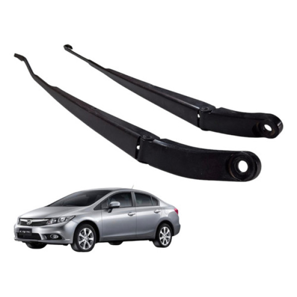 Par Braco Limpador Parabrisa Honda New Civic 2012 1.8