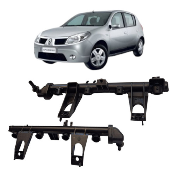 Flauta Bico Injetor Renault Sandero 2009 1.0 16v