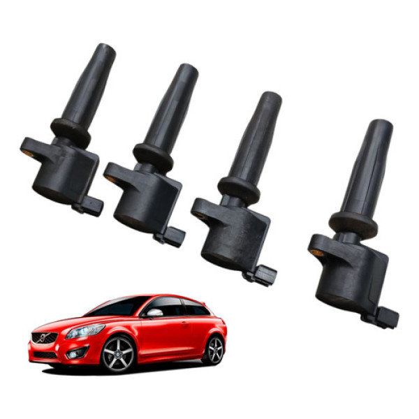 Jogo Bobina Ignicao Volvo C30 2.0 2007 Gasolina