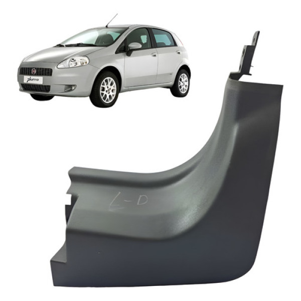 Acabamento Soleira Porta Dianteira Direita Fiat Punto 2008  Cinza-escuro