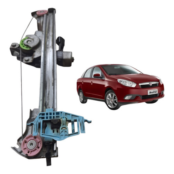 Maquina Vidro Dianteiro Esquerdo Fiat Grand Siena 2014 4p