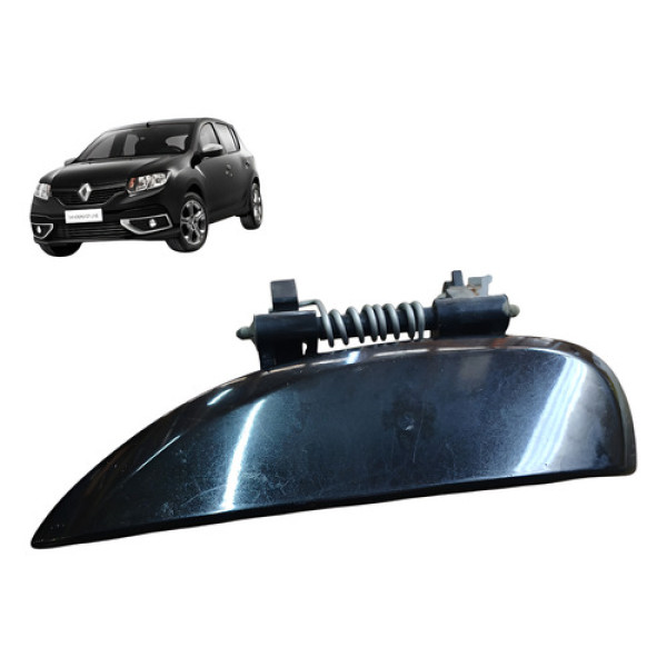 Macaneta Traseiro Esquerdo Renualt Sandero 1.6 8v 2016 2019 - Preto - Dianteira/traseira