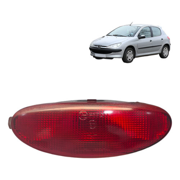 Lanterna Luz Neblina Parachoque Traseiro Peugeot 206 2005 Esquerdo Água