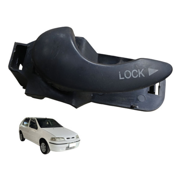 Macaneta Dianteira Esquerda Fiat Palio 1.0 1.3 2003 Preto Dianteira