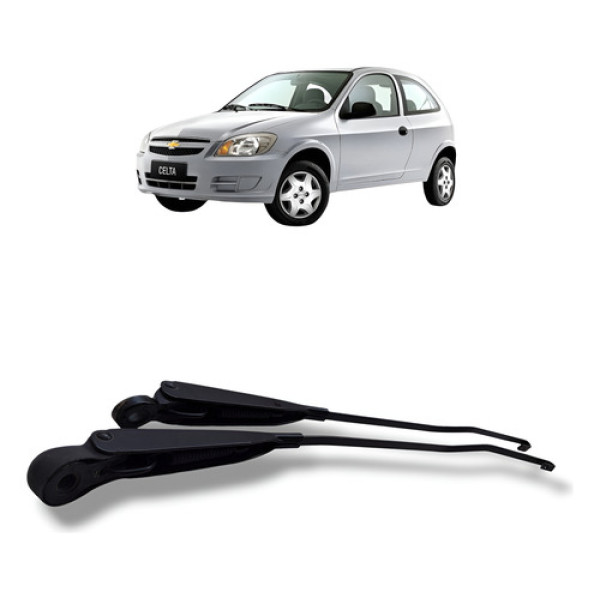 Par Limpador Parabrisa Chevrolet Celta 2p 1.0 2011 Preto