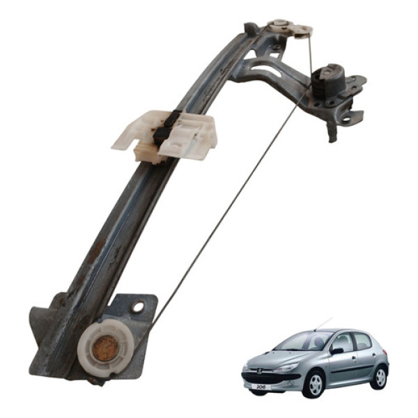 Maquina Vidro Traseira Esquerda Peugeot 206 2004 2005 