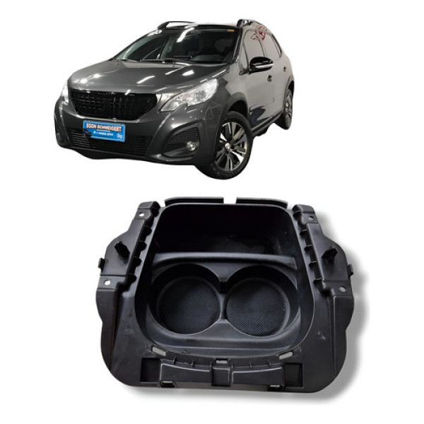 Porta Copos Console Peugeot 2008 1.6 2020 Preto