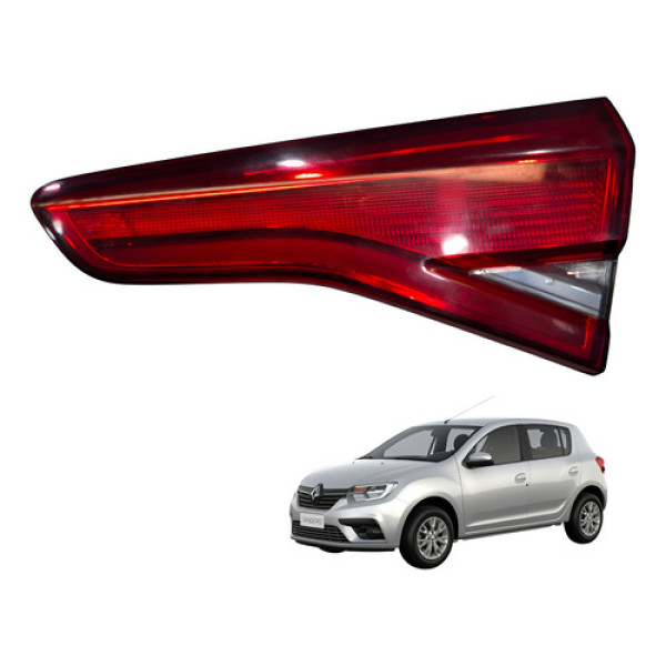Lanterna Tampa Traseira Direita Renault Sandero 1.0 3cc 2020 Direito/passageiro Vermelho
