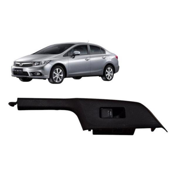Moldura Botao Traseiro Direito Honda New Civic 2012 1.8 Flex