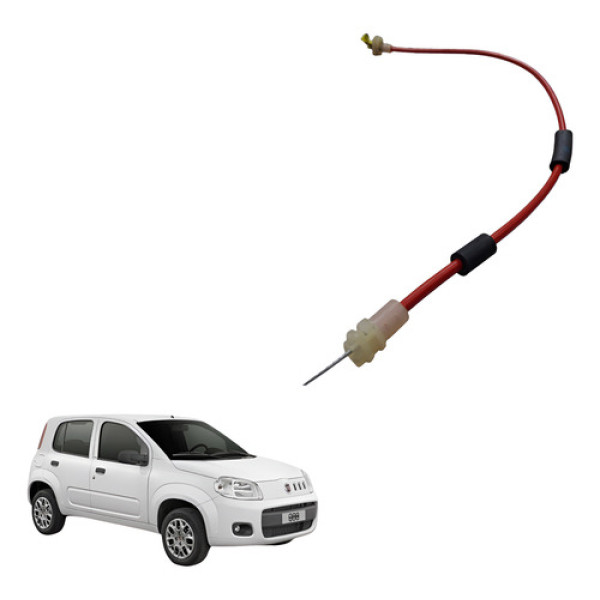 Cabo Fechadura Traseira Esquerda Fiat Uno Vivace 1.0  2015 - Vermelho