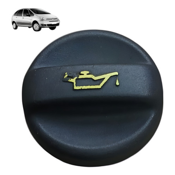 Tampa Oleo Motor Citroen Xsara Picasso 1.6 16v 2010 Preto
