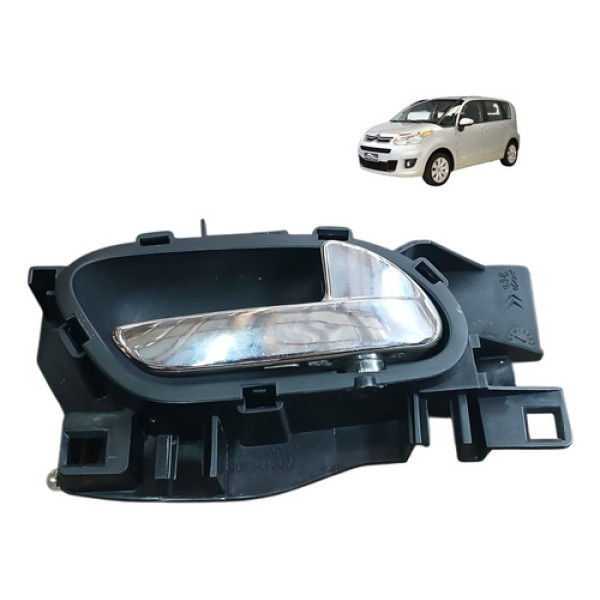 Macaneta Traseiro Direito Citroen C3 Picasso 1.6 16v 2012 Preto/cromado Traseira
